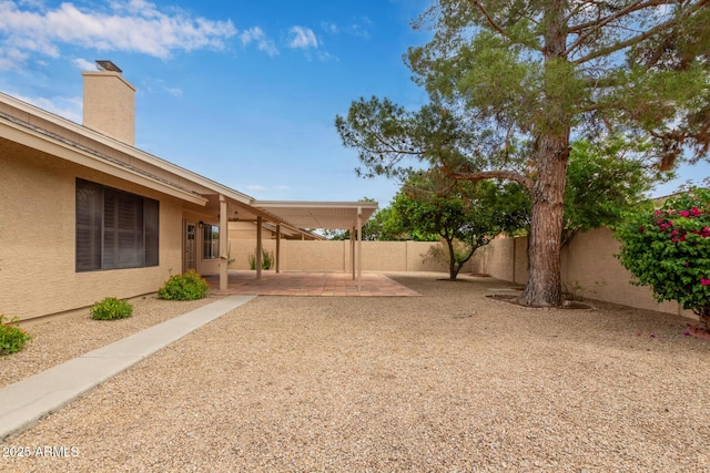9845 W Behrend Dr, Peoria, AZ 85382 - view of yard with a fenced backyard and a patio area