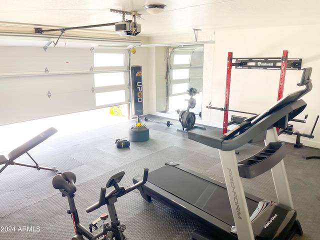 view of workout area