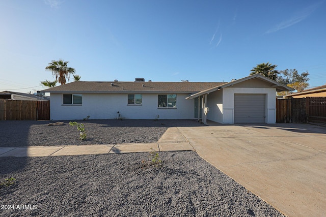 ranch-style house with a garage