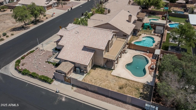 bird's eye view featuring a residential view