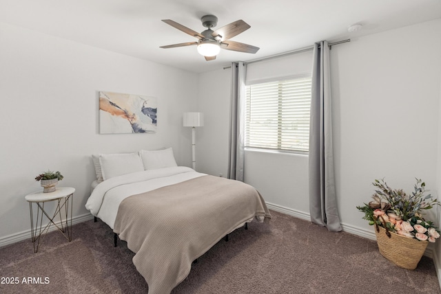 14435 W El Cortez Pl, Surprise, AZ 85387 - carpeted bedroom featuring a ceiling fan and baseboards