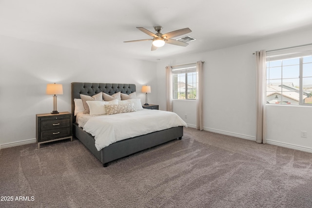 14435 W El Cortez Pl, Surprise, AZ 85387 - carpeted bedroom featuring baseboards and a ceiling fan