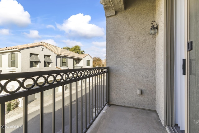 view of balcony