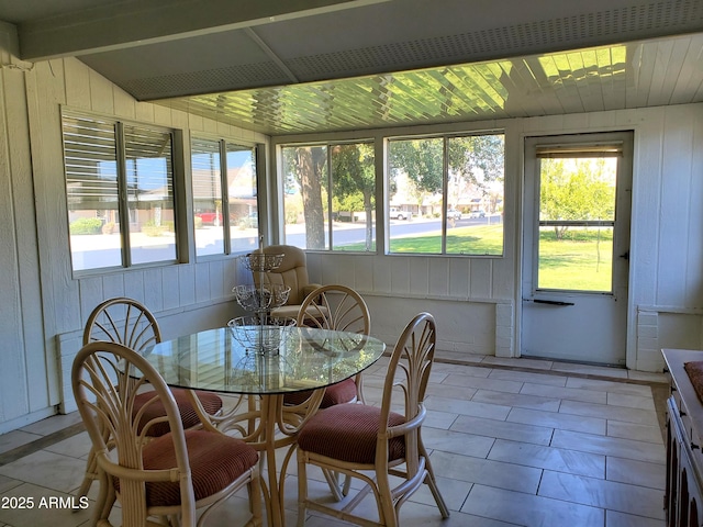 view of sunroom / solarium