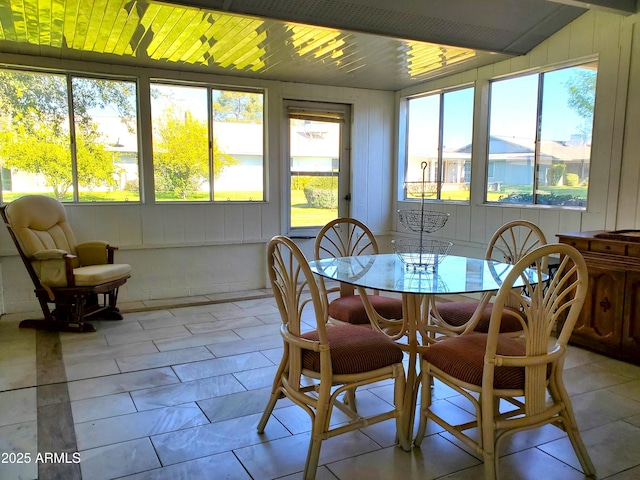 view of sunroom / solarium