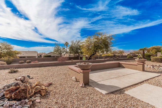 view of yard featuring a patio