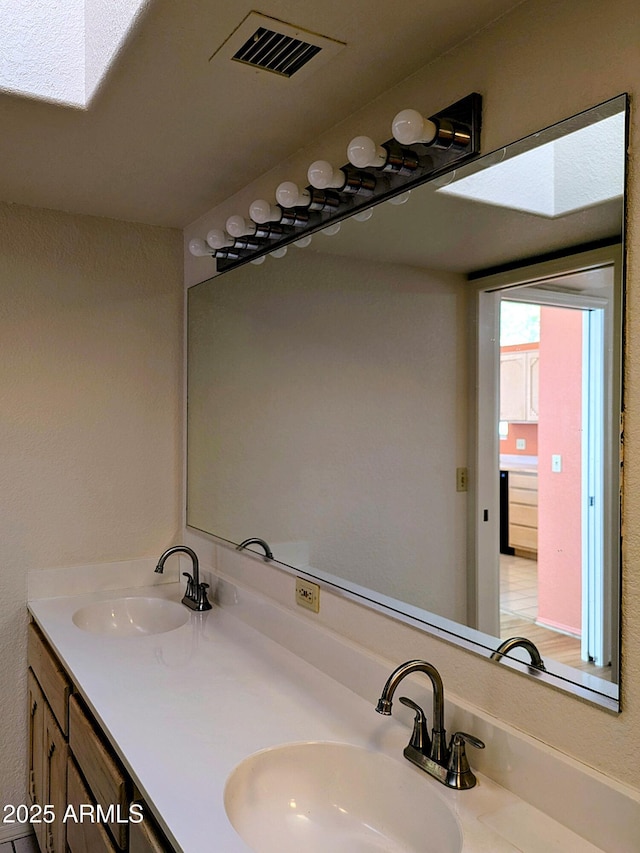 full bath featuring double vanity