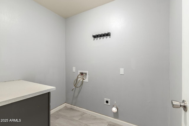 2936 E Beck Ln, Phoenix, AZ 85032 - clothes washing area featuring hookup for an electric dryer, laundry area, baseboards, and hookup for a washing machine