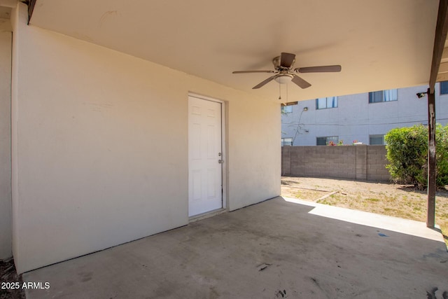 2936 E Beck Ln, Phoenix, AZ 85032 - view of patio with fence and ceiling fan
