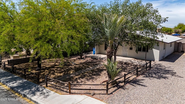 2936 E Beck Ln, Phoenix, AZ 85032 - view of front of property with a patio, fence, and concrete block siding