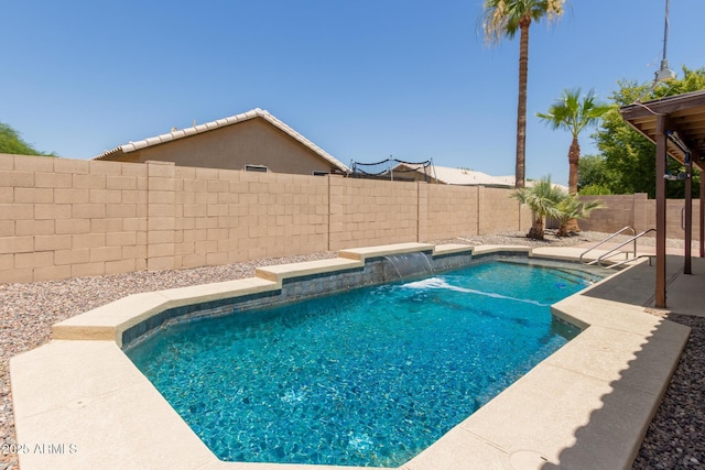 16288 W Hadley St, Goodyear, AZ 85338 - view of pool with a fenced backyard and a patio area