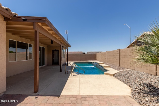 16288 W Hadley St, Goodyear, AZ 85338 - view of swimming pool with a fenced backyard and a patio area