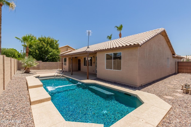 16288 W Hadley St, Goodyear, AZ 85338 - view of pool with a patio area and a fenced backyard