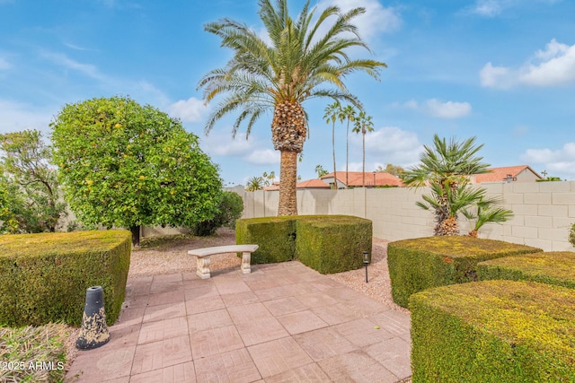 view of patio / terrace featuring a fenced backyard