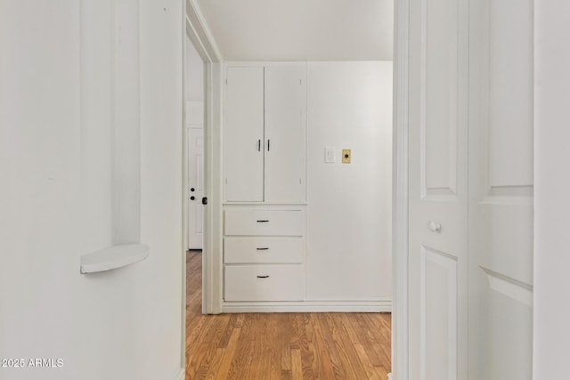 interior space with light wood-style floors