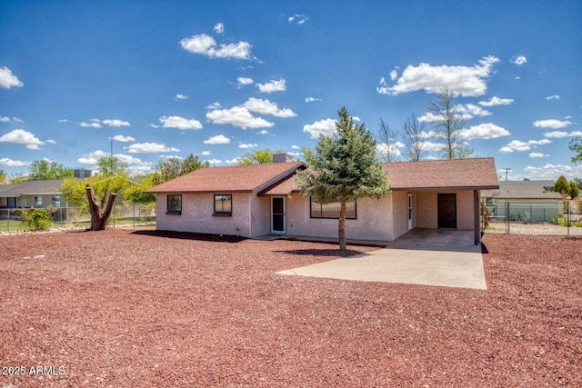 813 N Glenrosa Blvd, Taylor, AZ 85939 - view of front of property featuring driveway, a carport, and stucco siding