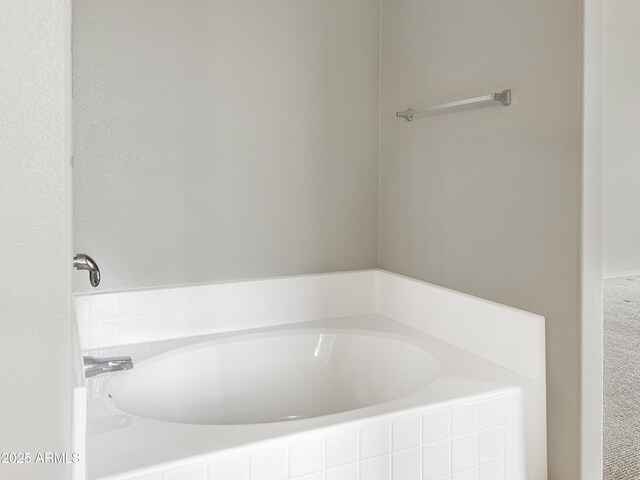 full bathroom featuring a garden tub