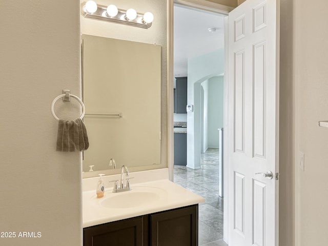 bathroom featuring vanity