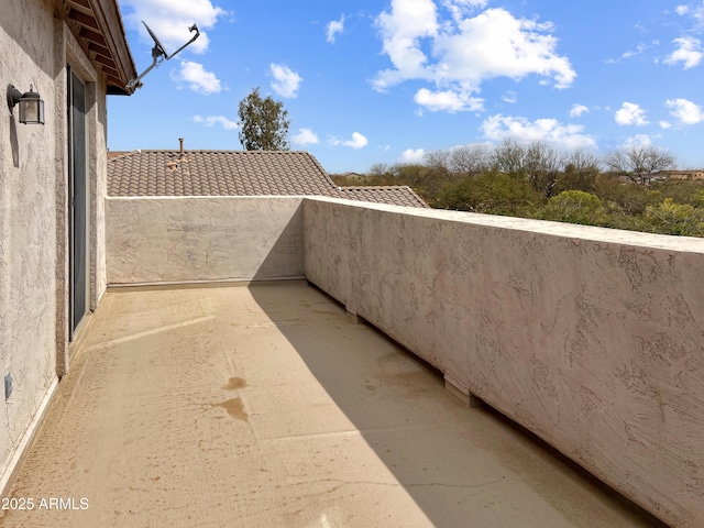 view of balcony