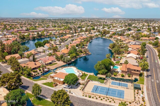1601 E Cindy St, Chandler, AZ 85225 - aerial view featuring a water view and a residential view