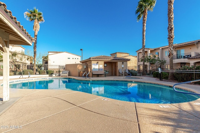 view of pool with a patio area