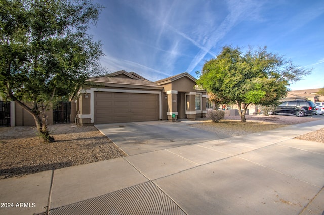 view of front of house featuring a garage