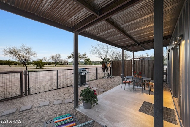 view of patio / terrace featuring area for grilling