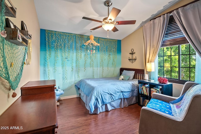 20657 N 56th Ave, Glendale, AZ 85308 - bedroom featuring wood finished floors and a ceiling fan