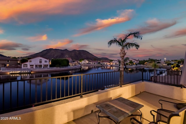 20657 N 56th Ave, Glendale, AZ 85308 - patio / terrace with a water and mountain view