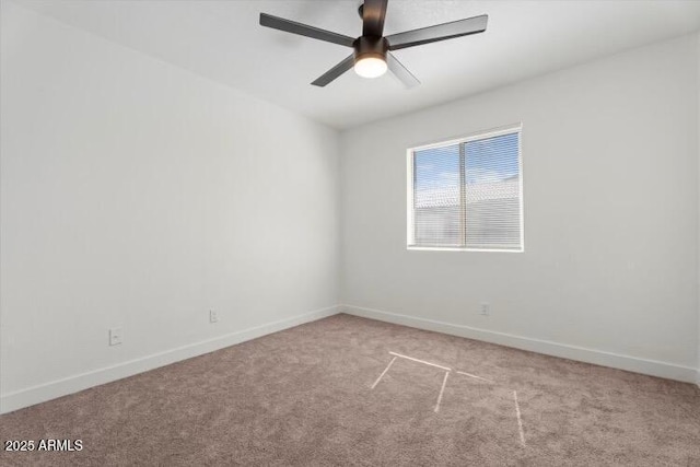 623 W Guadalupe Rd Unit 288, Mesa, AZ 85210 - unfurnished room featuring carpet, ceiling fan, and baseboards