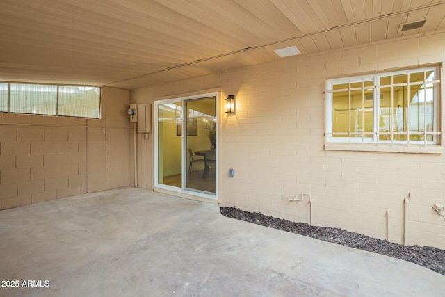 view of patio with visible vents