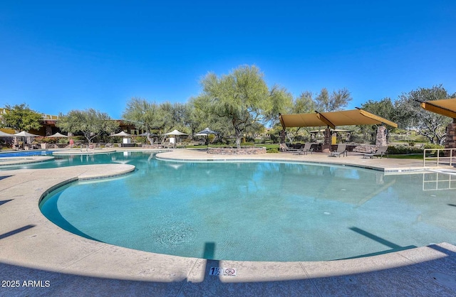 3931 E Crest Ln, Phoenix, AZ 85050 - community pool featuring a patio area