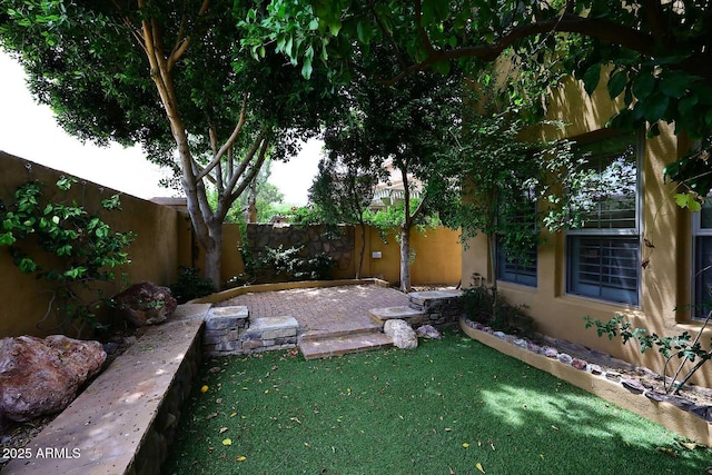 3931 E Crest Ln, Phoenix, AZ 85050 - view of yard featuring a patio