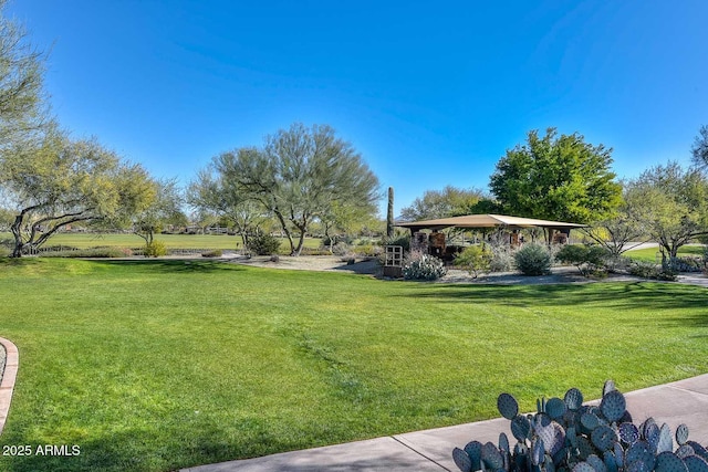 3931 E Crest Ln, Phoenix, AZ 85050 - view of green lawn with a gazebo