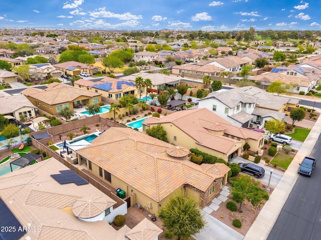 drone / aerial view featuring a residential view
