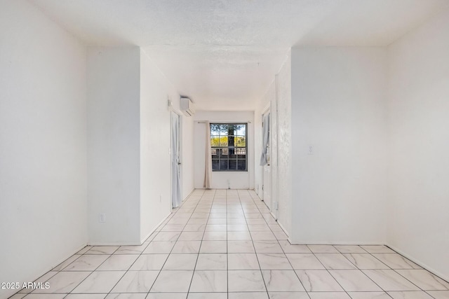 hallway with a wall unit AC
