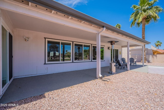 view of patio with fence