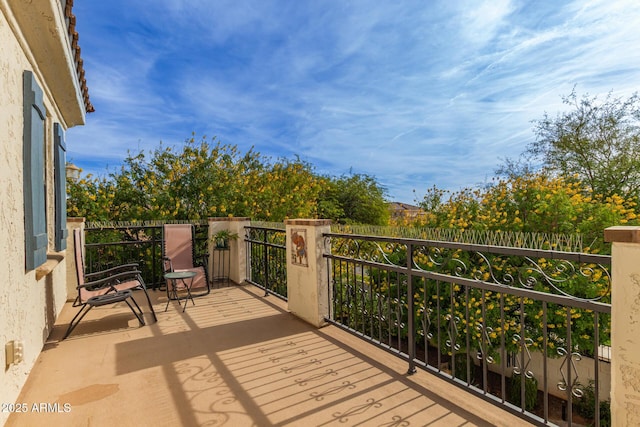 view of balcony