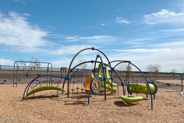 view of jungle gym