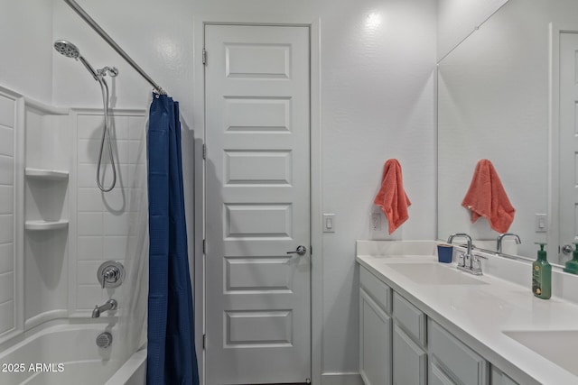16750 W Evergreen Rd, Waddell, AZ 85355 - full bathroom with shower / bath combo and double vanity