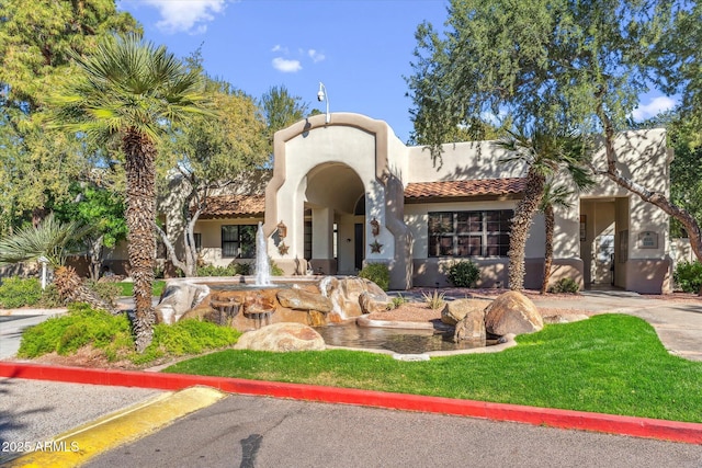 view of mediterranean / spanish house