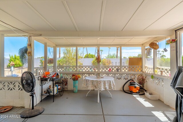 sunroom with a wealth of natural light