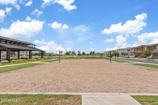 view of home's community featuring a gazebo and volleyball court