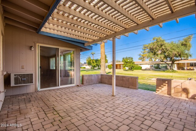 view of patio / terrace with a pergola