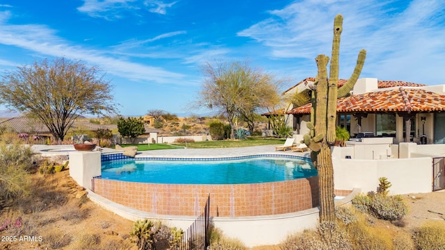 view of pool