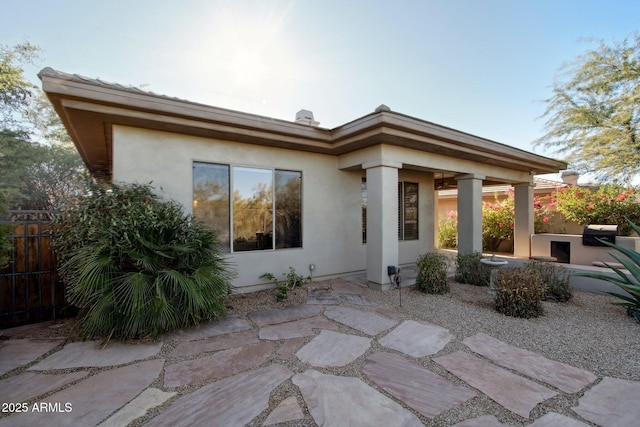 back of house featuring a patio