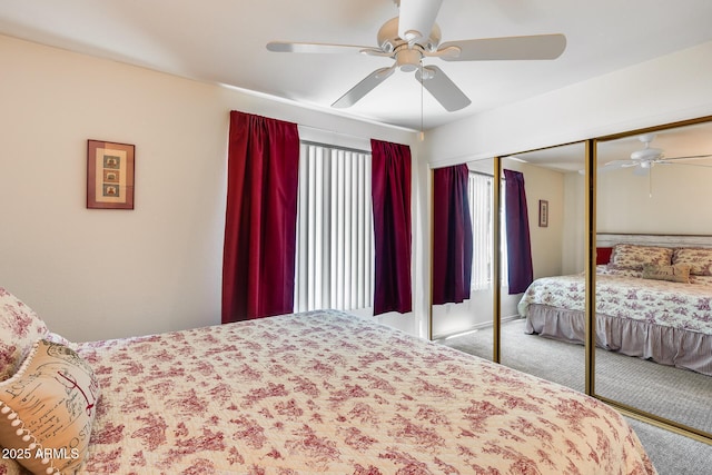 14300 W Bell Rd Unit 312, Surprise, AZ 85374 - carpeted bedroom with a closet and ceiling fan
