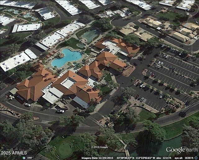 14300 W Bell Rd Unit 312, Surprise, AZ 85374 - aerial view of property and surrounding area featuring a pool area