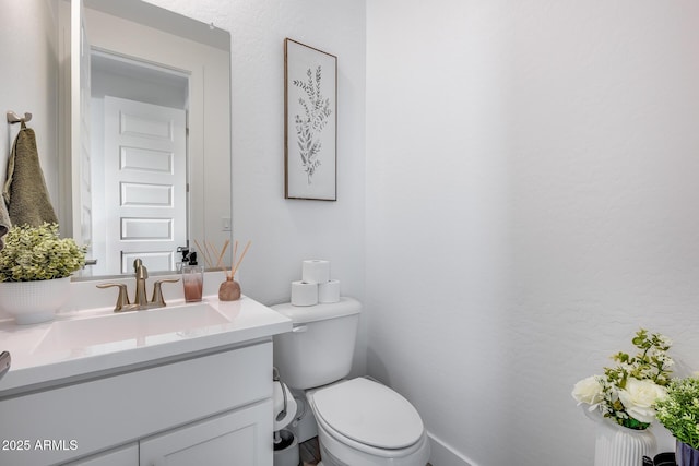 21241 E Superstition Dr, Queen Creek, AZ 85142 - half bathroom featuring vanity and toilet