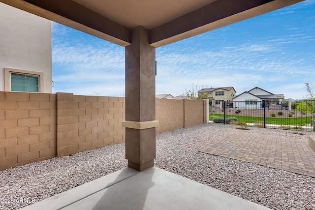 21241 E Superstition Dr, Queen Creek, AZ 85142 - view of patio with a residential view and a fenced backyard